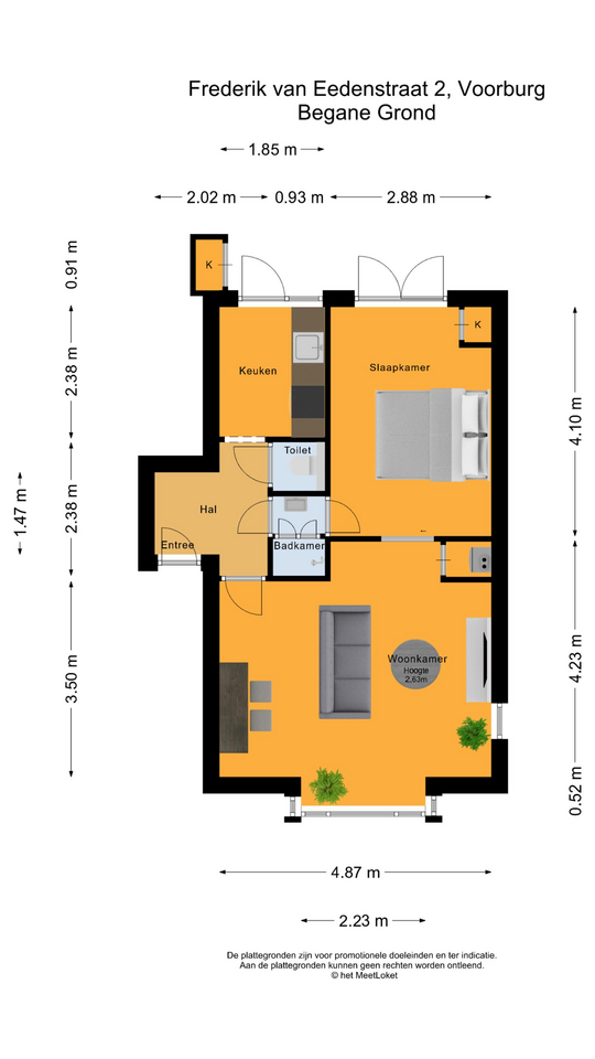 Frederik van Eedenstraat 2 , 2273 SL Voorburg map